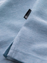Ombre Clothing Világoskék férfi csíkos póló póló Ombre Ruházat