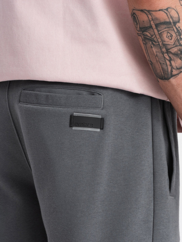 Ombre Clothing Szürke férfi alap tréningnadrág Ombre Ruházat