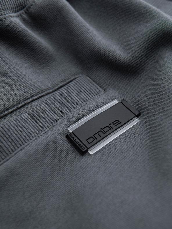 Ombre Clothing Szürke férfi alap tréningnadrág Ombre Ruházat