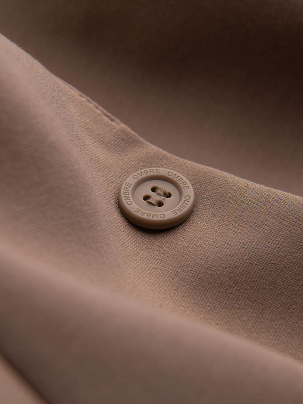 Ombre Clothing Bézs férfi blézer zsebekkel Ombre ruházat