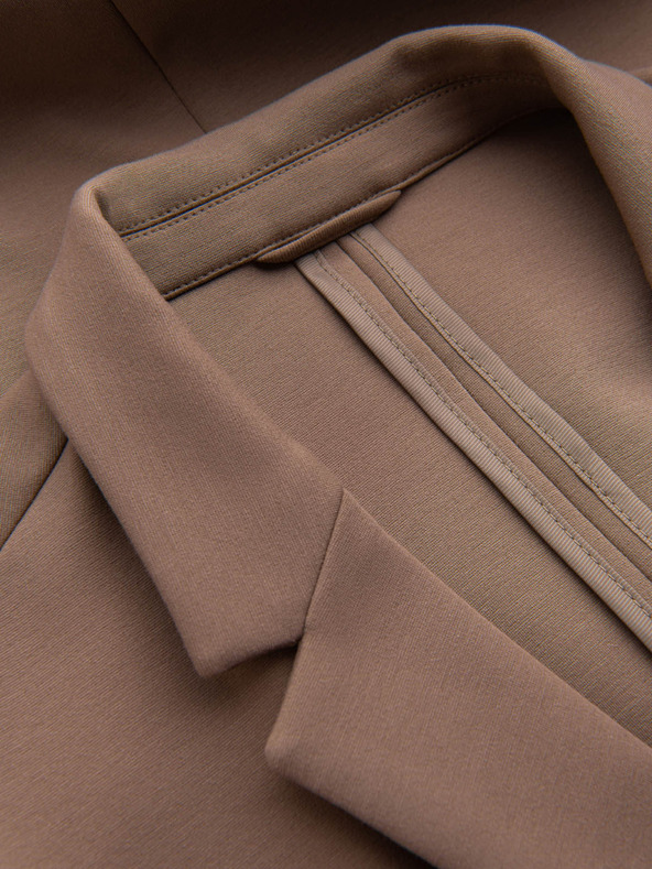 Ombre Clothing Bézs férfi blézer zsebekkel Ombre ruházat