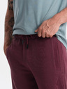 Ombre Clothing Burgundia férfi alapvető tréningnadrág Ombre ruházat