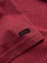 Ombre Clothing Piros férfi kerek nyakú póló Ombre Ruházat
