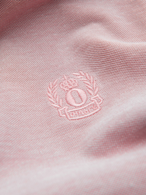 Ombre Clothing Melange férfi póló póló csíkos gallérral Ombre Ruházat