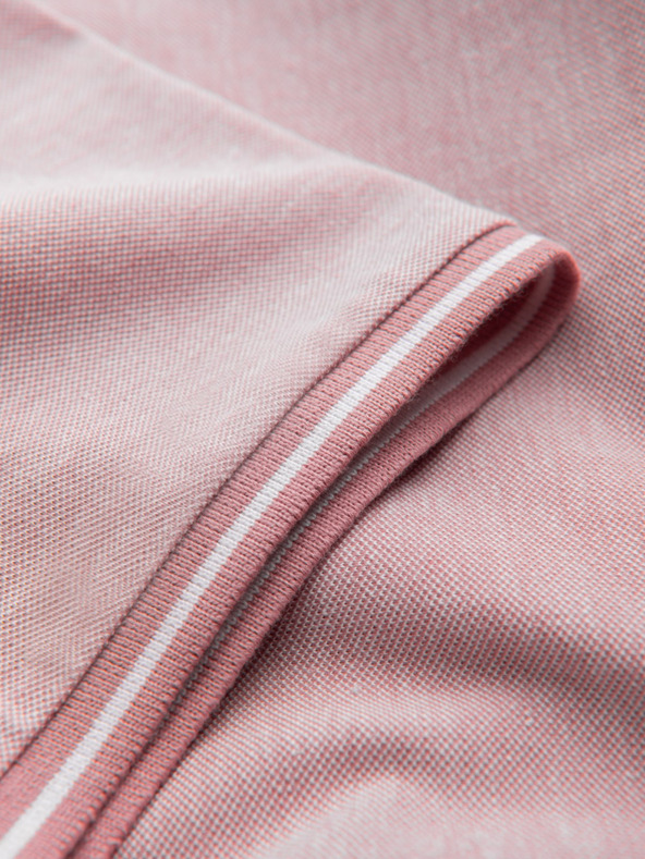 Ombre Clothing Melange férfi póló póló csíkos gallérral Ombre Ruházat