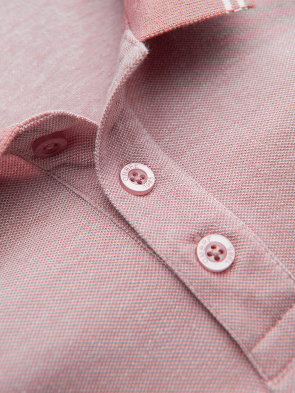 Ombre Clothing Melange férfi póló póló csíkos gallérral Ombre Ruházat