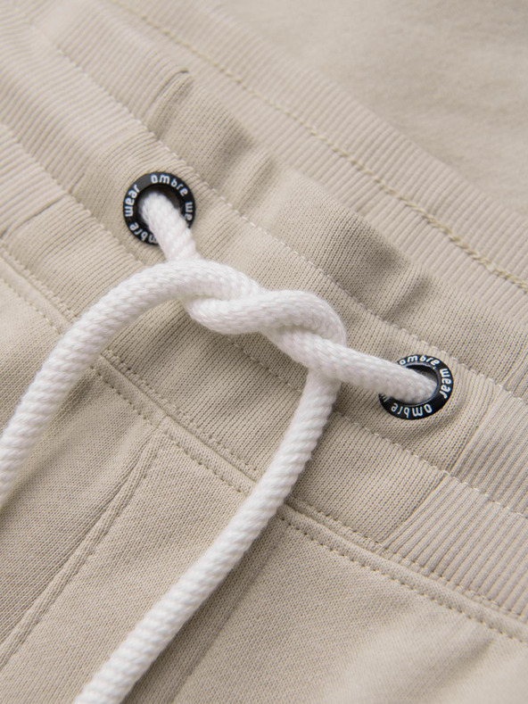 Ombre Clothing Bézs férfi jogger melegítőnadrág Ombre Ruházat