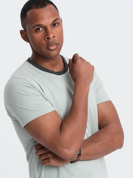 Ombre Clothing Szürke férfi póló Ombre ruházat