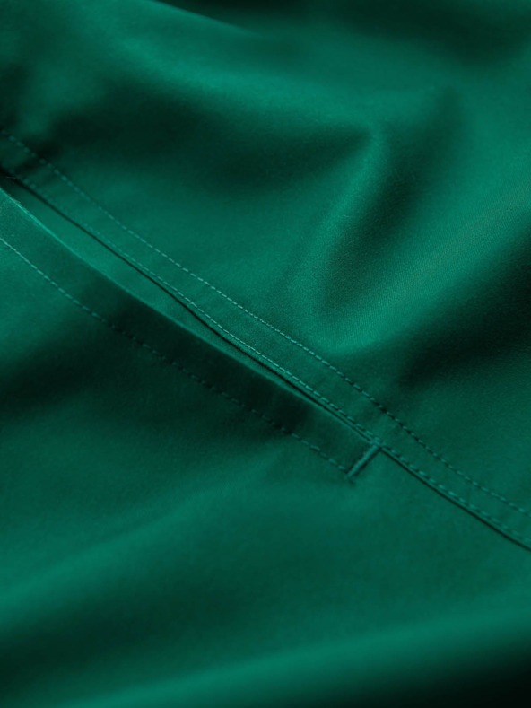 Ombre Clothing Zöld férfi bordázott fürdőruha Ombre Clothing