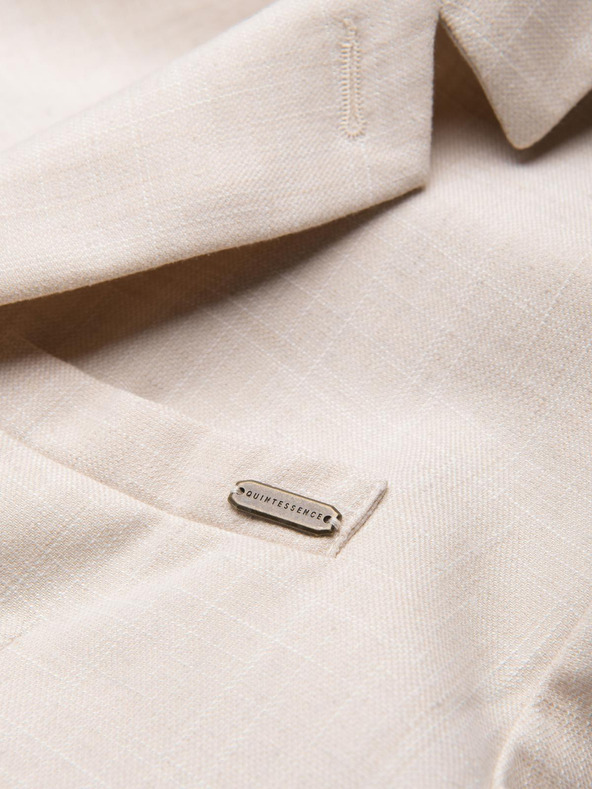 Ombre Clothing Krémszínű férfi blézer Ombre ruházat