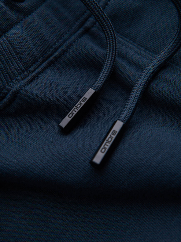 Ombre Clothing Sötétkék férfi alap Sweat Shorts Ombre ruházat