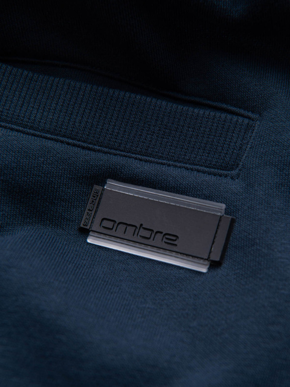 Ombre Clothing Sötétkék férfi alap Sweat Shorts Ombre ruházat