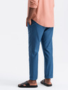 Ombre Clothing Kék férfi chino nadrág vászonnadrággal Ombre Ruházat