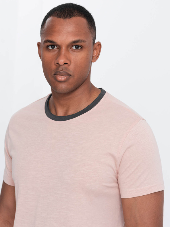 Ombre Clothing Rózsaszín férfi póló Ombre ruházat