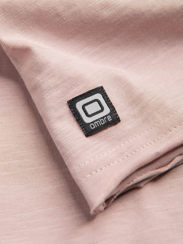 Ombre Clothing Rózsaszín férfi póló Ombre ruházat