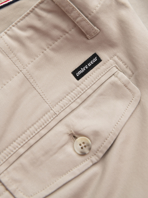 Ombre Clothing Bézs férfi Cargo rövidnadrág Ombre ruházat