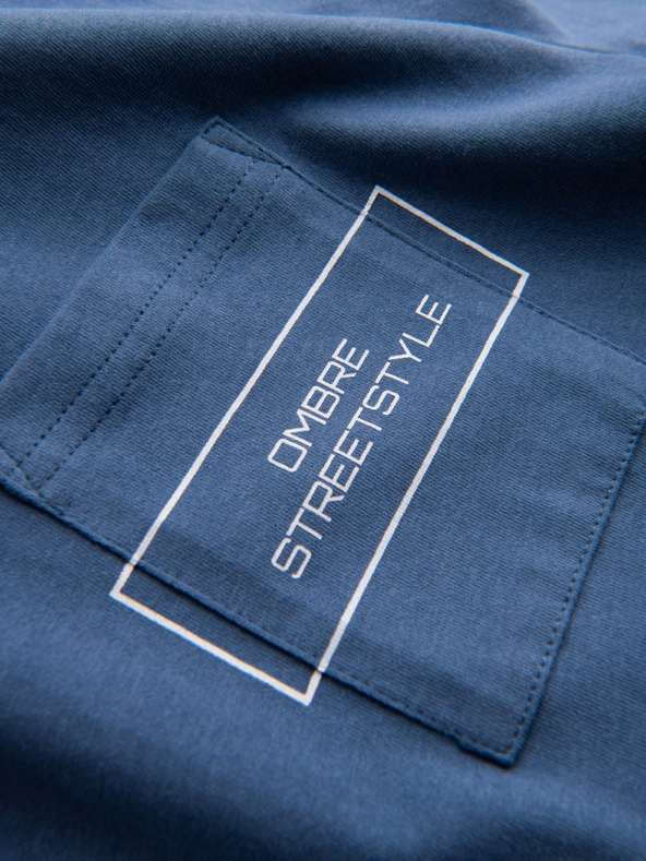 Ombre Clothing Férfi pamut póló Ombre zsebnyomtatással Ombre Streetstyle Ombre ruházat