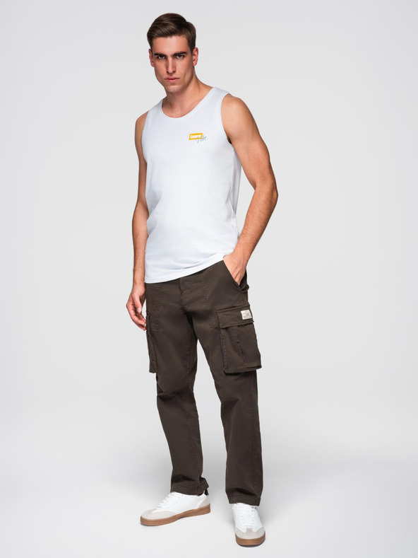 Ombre Clothing Férfi nyári hangulatú nyomtatott pamut tank top Ombre ruházat Ombre ruházat