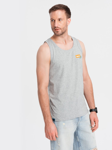 Ombre Clothing Férfi nyári hangulatú nyomtatott pamut tank top Ombre ruházat Ombre ruházat