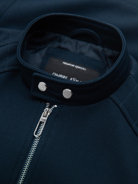 Ombre Clothing Férfi dzseki állógallérral és zsebekkel Ombre Clothing