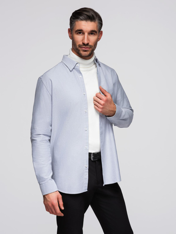 Ombre Clothing Férfi Oxford ing Ombre Clothing V1 OM-SHOS-0172 OM-SHOS-0172