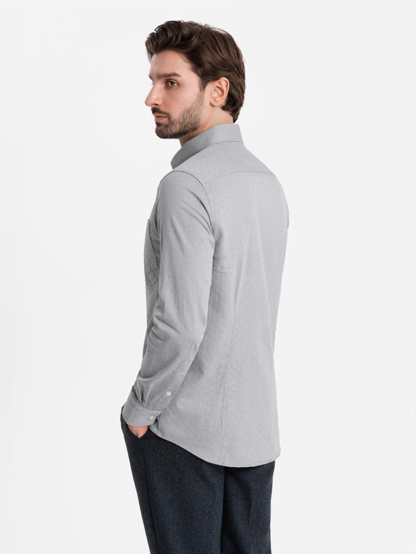 Ombre Clothing Férfi Ombre Clothing SLIM FIT V2 OM-SHCS-0174 férfi ing OM-SHCS-0174