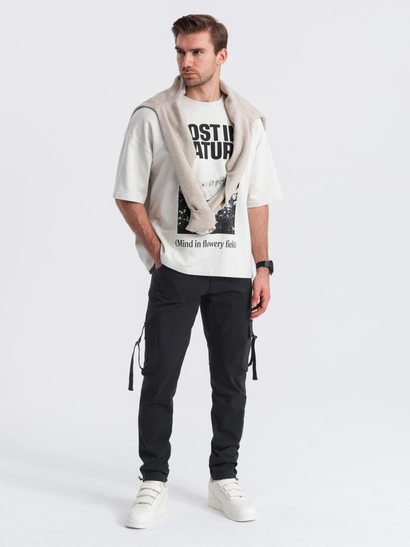 Ombre Clothing Férfi Ombre Ruházat STRAIGHT LEG CARGO V4 OM-PACG-0197