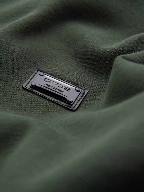 Ombre Clothing Férfi vízálló kapucnis pulóver Ombre Clothing V4 OM-SSNZ-0136 OM-SSNZ-0136