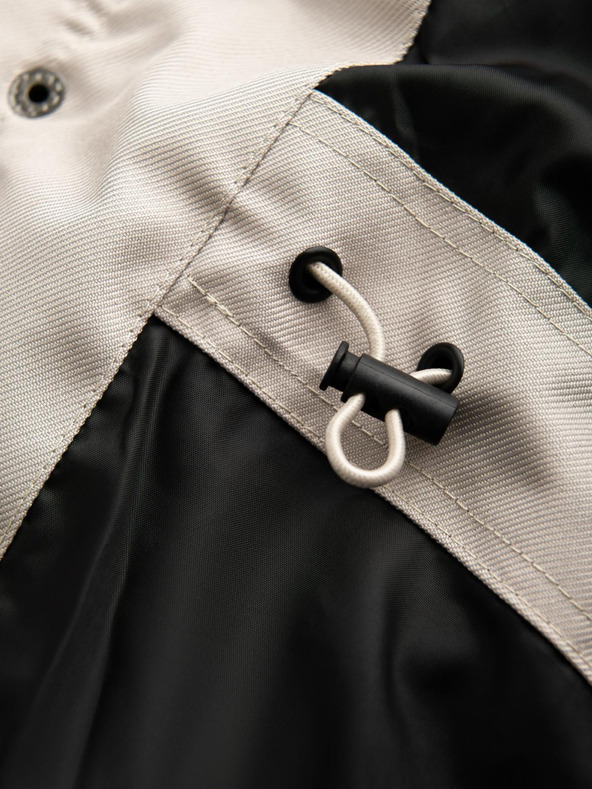 Ombre Clothing Férfi hosszú parka kabát kapucnival Ombre Clothing