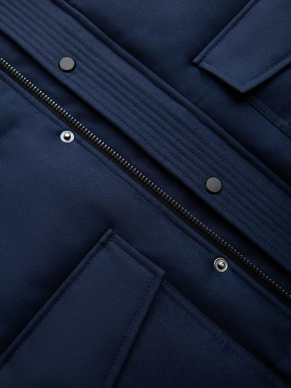 Ombre Clothing Férfi hosszú parka kabát kapucnival Ombre Clothing