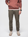 Ombre Clothing Férfi jogging nadrág zsebekkel és nyomtatással sötét olívazöld Ombre ruházat