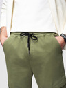 Ombre Clothing Férfi kötött melegítőnadrág zsebekkel olívazöld Ombre Clothing Ombre Clothing