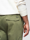 Ombre Clothing Férfi kötött melegítőnadrág zsebekkel olívazöld Ombre Clothing Ombre Clothing