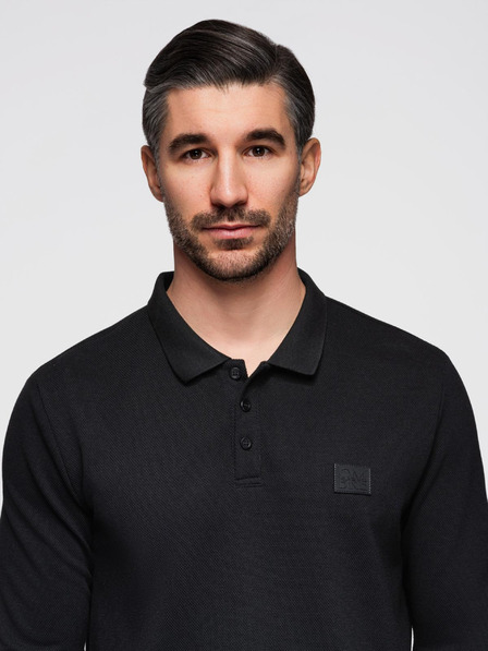 Ombre Clothing Férfi hosszú ujjú póló póló Ombre ruházat