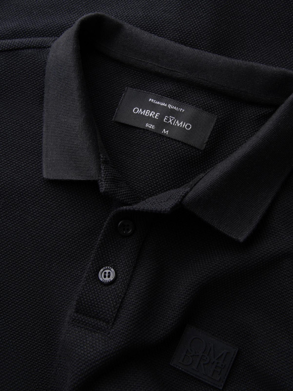 Ombre Clothing Férfi hosszú ujjú póló póló Ombre ruházat