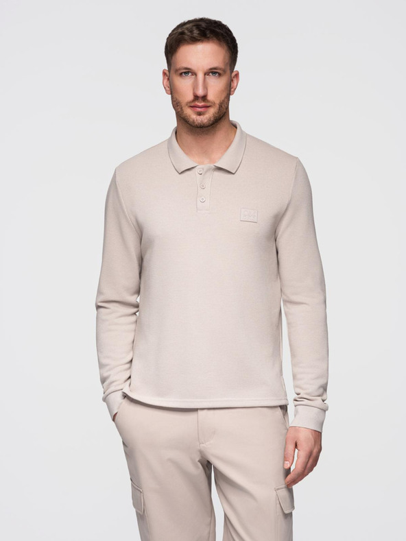 Ombre Clothing Férfi hosszú ujjú póló póló Ombre ruházat