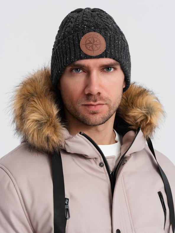 Ombre Clothing Ombre ruházat Férfi sapka kerek applikációval