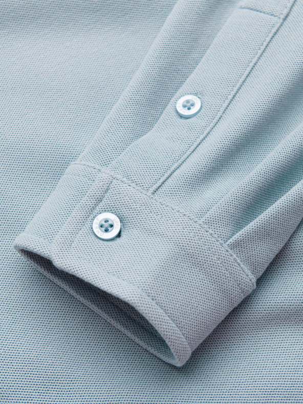 Ombre Clothing Férfi kötött vékony ujjú ing Ombre ruházat