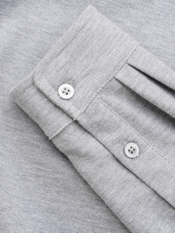 Ombre Clothing Férfi kötött vékony ujjú ing Ombre ruházat