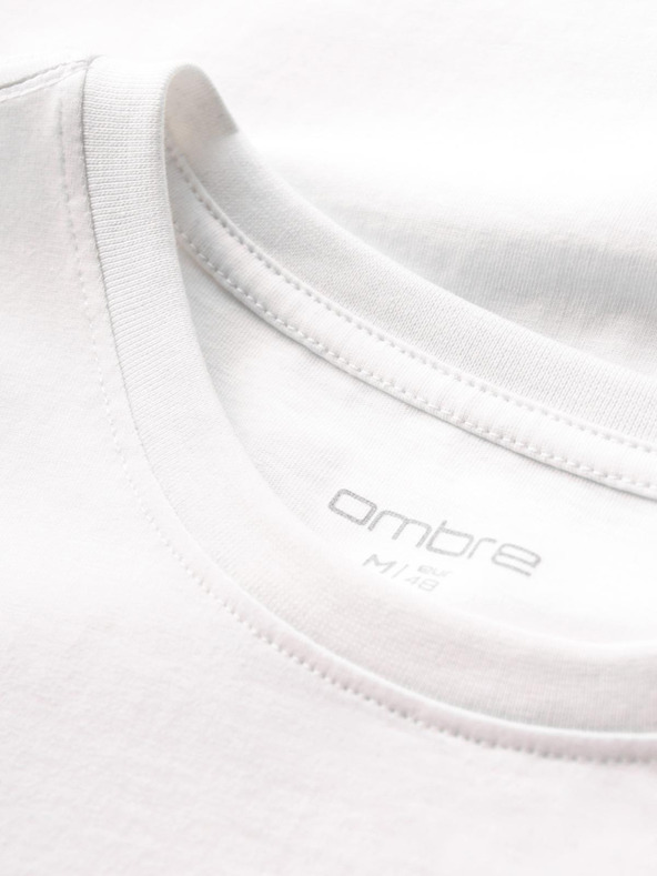 Ombre Clothing Férfi pamut póló finom hímzéssel Ombre ruházat