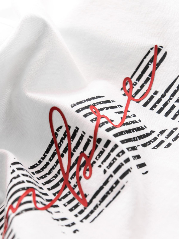 Ombre Clothing Férfi pamut póló finom hímzéssel Ombre ruházat