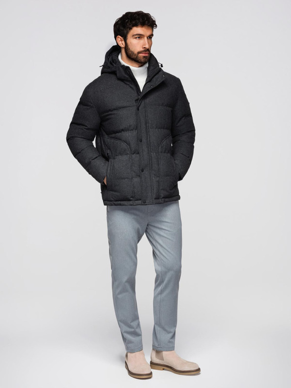 Ombre Clothing Férfi könnyű dzseki hálós béléssel és kapucnival Ombre Clothing