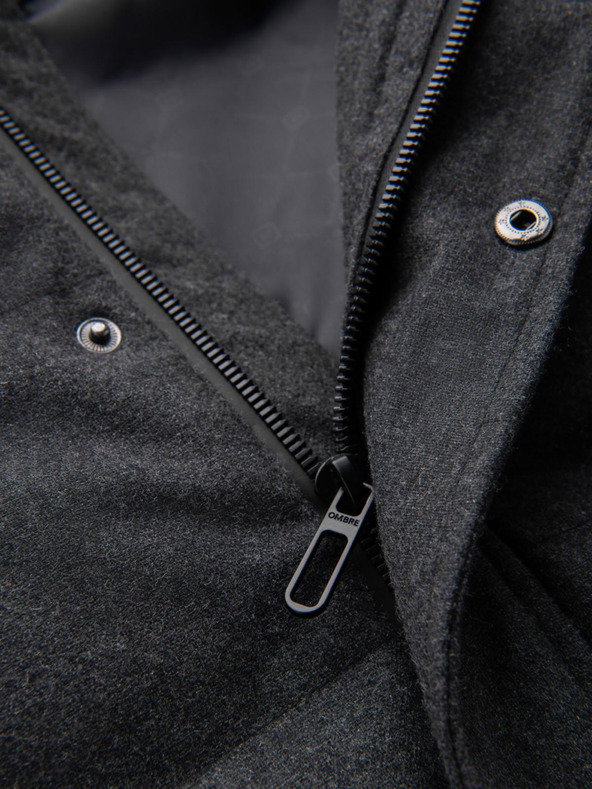 Ombre Clothing Férfi könnyű dzseki hálós béléssel és kapucnival Ombre Clothing