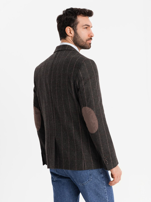 Ombre Clothing Elegáns férfi strukturált kötött dzseki Ombre Clothing