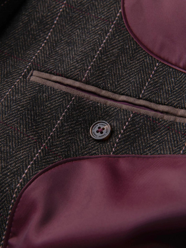 Ombre Clothing Elegáns férfi strukturált kötött dzseki Ombre Clothing