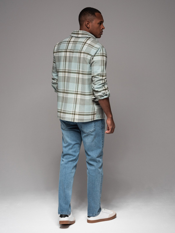 Ombre Clothing Férfi farmer nadrág egyenes szárú - fekete V1 OM-PADP-0133 Ombre Clothing