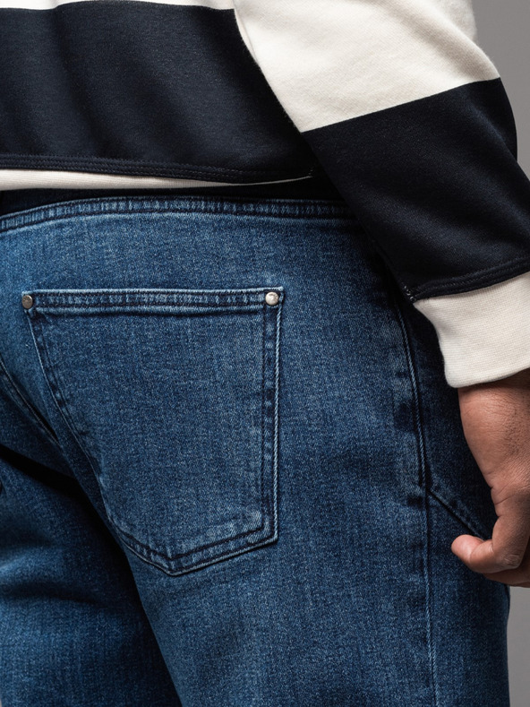 Ombre Clothing Férfi farmer nadrág egyenes szárú - fekete V1 OM-PADP-0133 Ombre Clothing