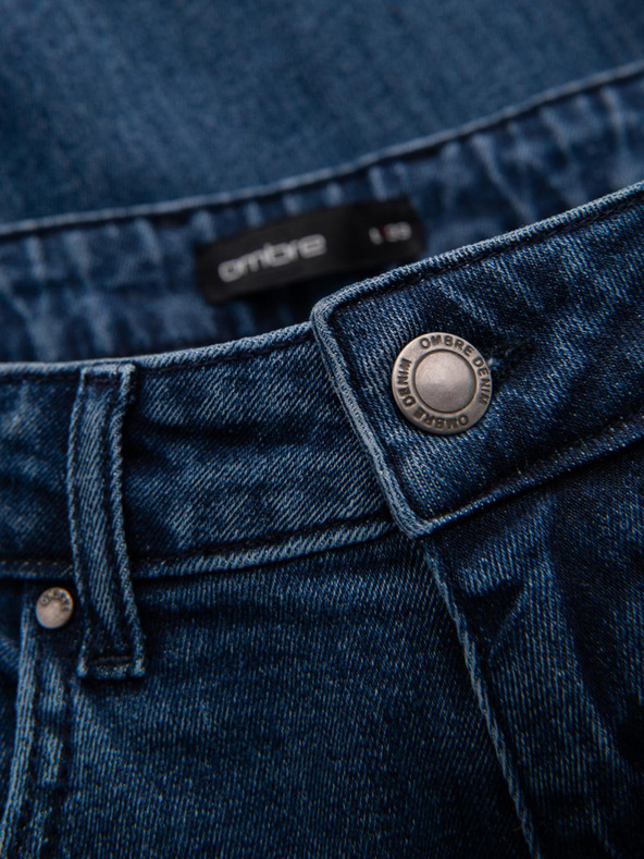 Ombre Clothing Férfi farmer nadrág egyenes szárú - fekete V1 OM-PADP-0133 Ombre Clothing