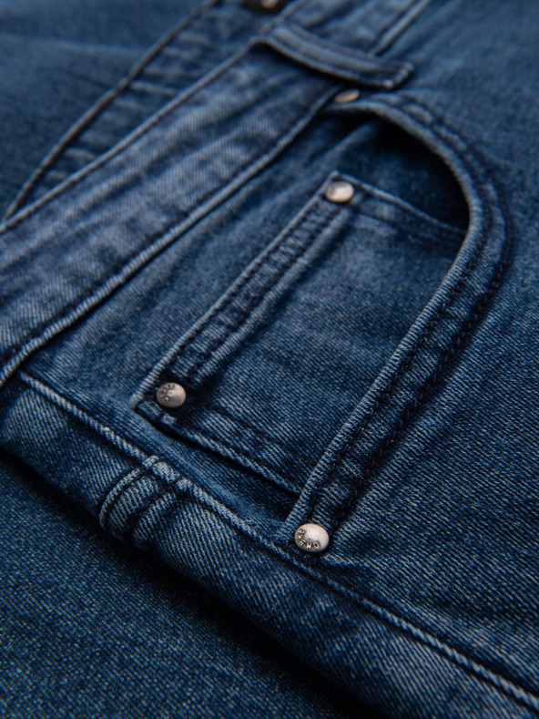 Ombre Clothing Férfi farmer nadrág egyenes szárú - fekete V1 OM-PADP-0133 Ombre Clothing