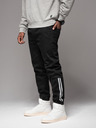 Ombre Clothing Férfi farmer tréningnadrág szegéllyel - fekete V2 OM-PADJ-0156 Ombre Ruházat
